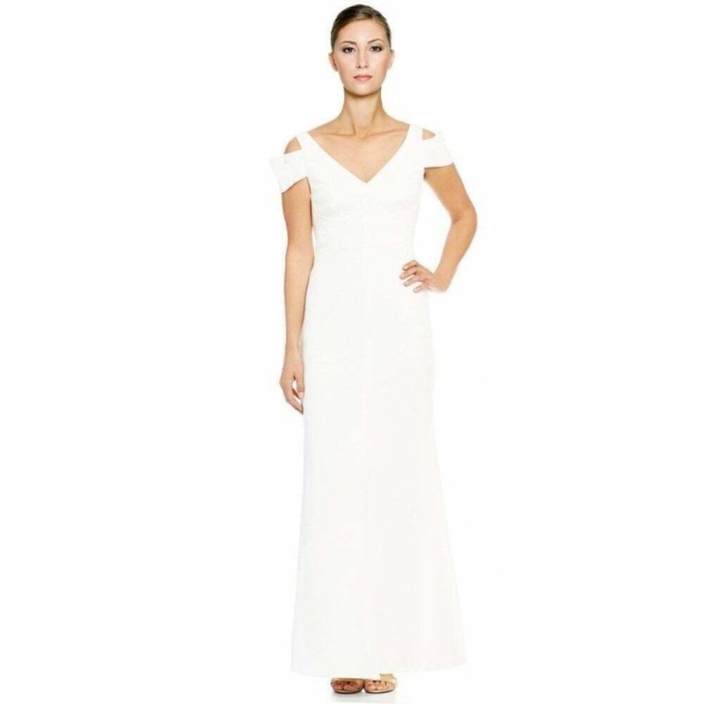 Calvin Klein white evening gown